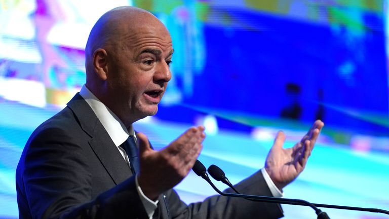 Gianni Infantino is seeking re-election as FIFA president