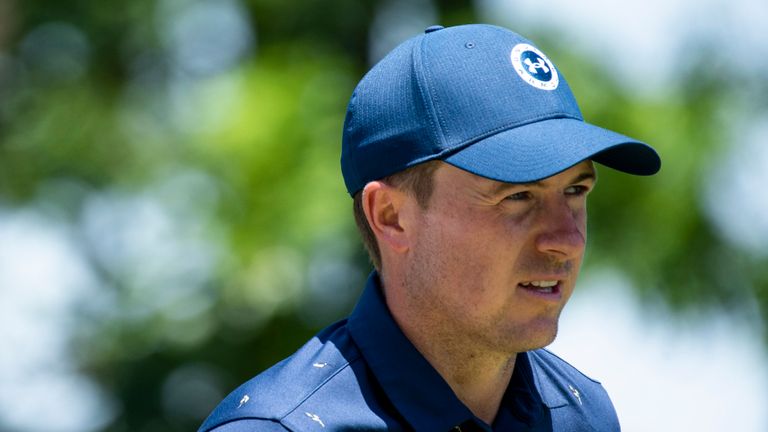 Jordan Spieth walks down the fairway of the second hole during the first round of the AT&T Byron Nelson golf tournament in McKinney, Texas, on Thursday, May 12, 2022. (AP Photo/Emil Lippe)


