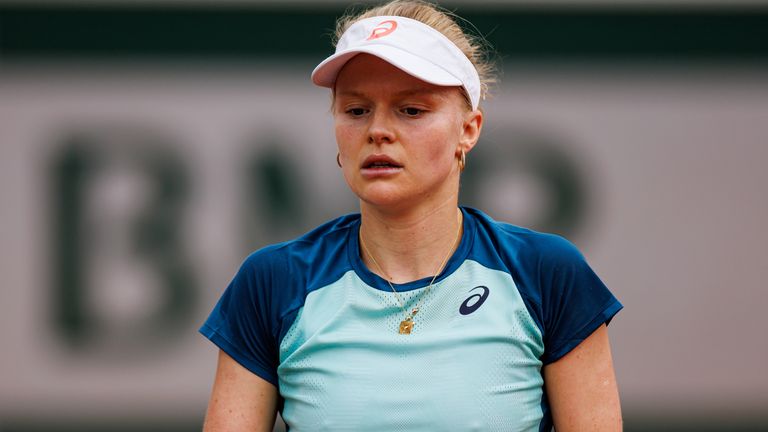 Harriet Dart suffered an early exit at Roland Garros