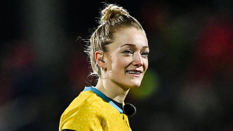 Hollie Davidson will become the first female official to referee a men's Six Nations team in a Test next month