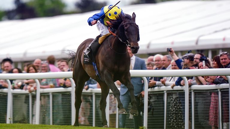 Ryan Moore and Solid Stone bound clear to land the Huxley Stakes at Chester