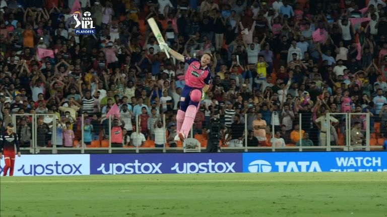 Jos Buttler smashed a magnificent 106 not out from 60 balls to take Rajasthan Royals into the IPL final