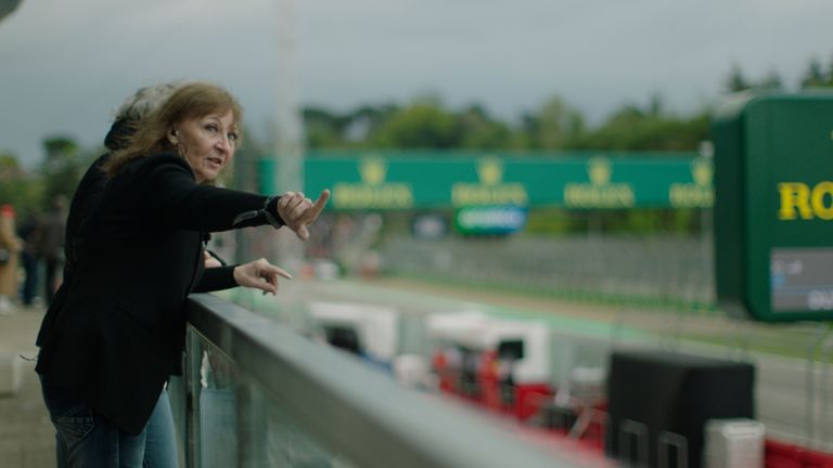 Villeneuve's wife Joann speaks in the new interview clip.  Credit: & # 8216; Villeneuve Pironi & # 8217;  (Noah Media Group and Sky Studios) Coming soon to Sky Documentaries in the UK and Italy