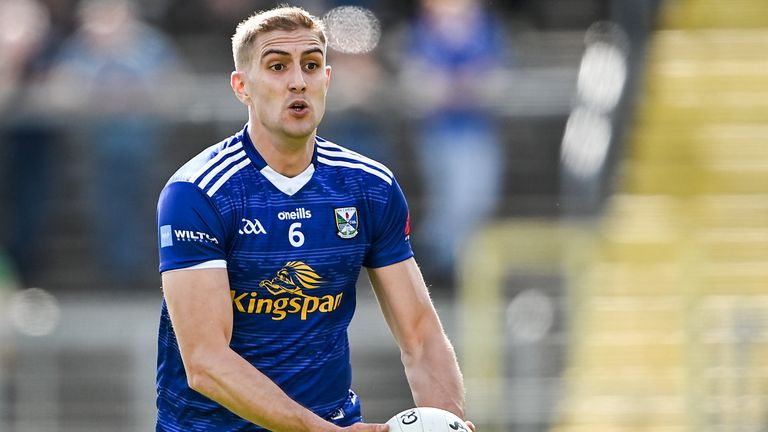 8 May 2022; Killian Clarke of Cavan during the Ulster GAA Football Senior Championship Semi-Final match between Cavan and Donegal at St Tiernach's Park in Clones, Monaghan. Photo by Piaras .. M..dheach/Sportsfile