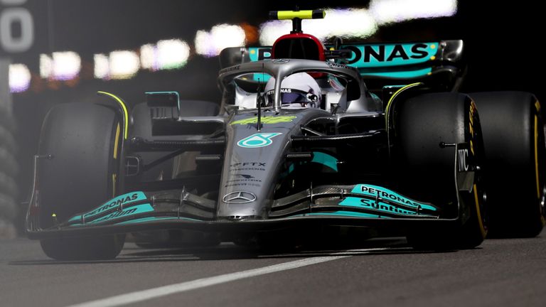 Hamilton described the bouncing of his Mercedes as 'crazy' over the team radio during practice one in Monaco. 