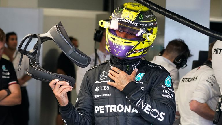 Lewis Hamilton was faster than his teammate and will start Friday in Miami