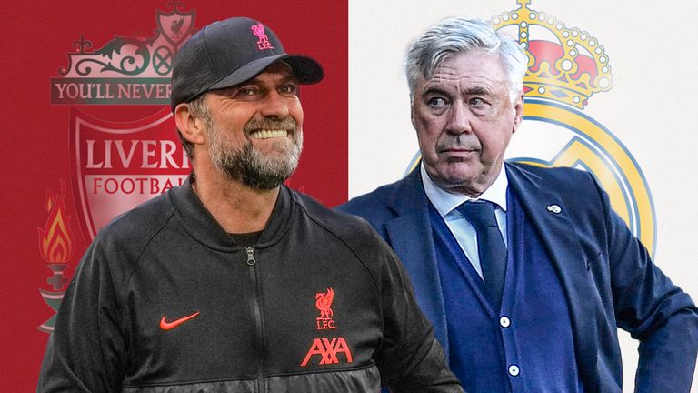 Jurgen Klopp and Carlo Ancelotti - bespoke image for CL final Friday nightlead (Nick Wright)