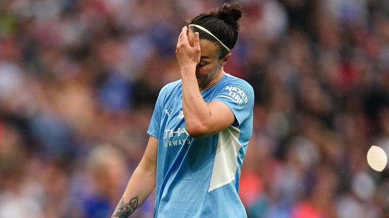 Man City were unable to find a third equaliser during the Wembley final