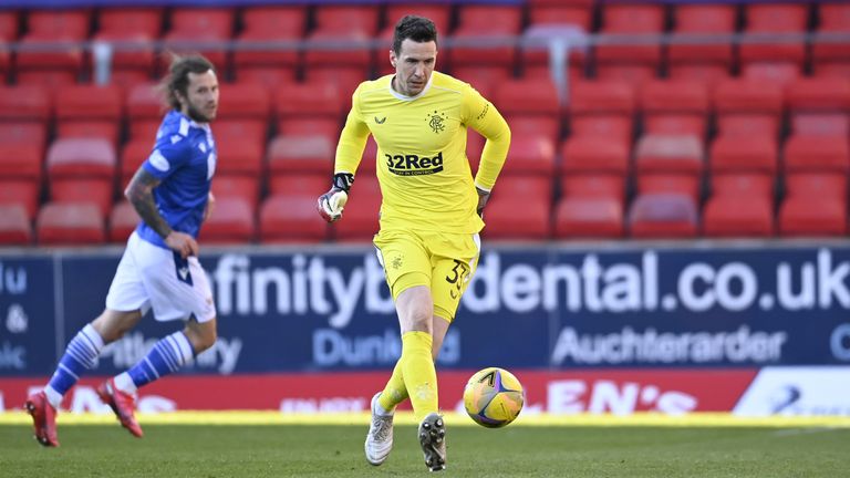 Rangers goalkeeper John McLaughlin