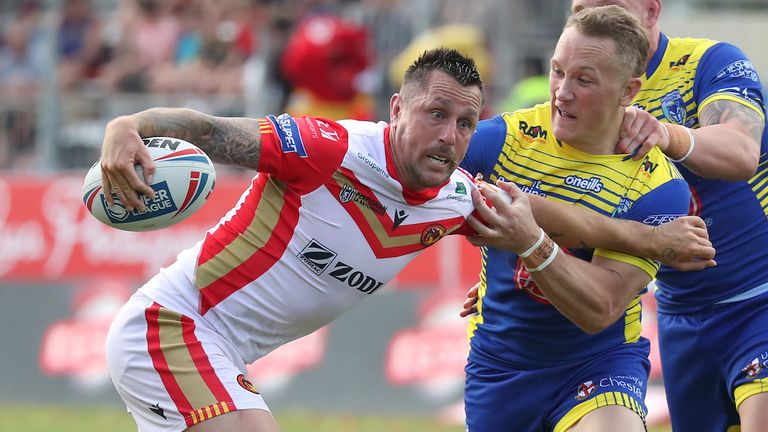Highlights of the match between Catalans Dragons and Warrington Wolves in the Betfred Super League