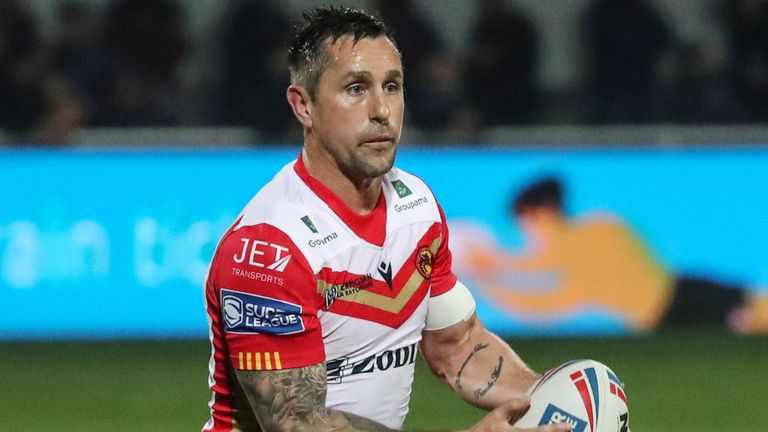 Picture by Manuel Blondeau/SWpix.com - 18/03/2022 - Rugby League - Betfred Super League Round 6 - Catalans Dragons v Hull KR - Stade Gilbert Brutus, Perpignan, France - Mitchell..Pearce of Catalans Dragons