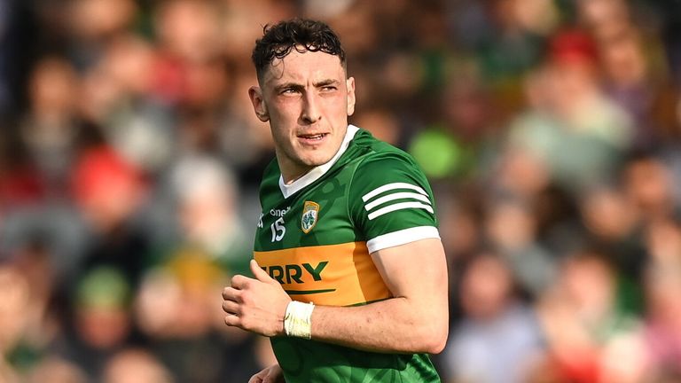 7 May 2022; Paudie Clifford of Kerry during the Munster GAA Football Senior Championship Semi-Final match between Cork and Kerry at P..irc Ui Rinn in Cork. Photo by Stephen McCarthy/Sportsfile