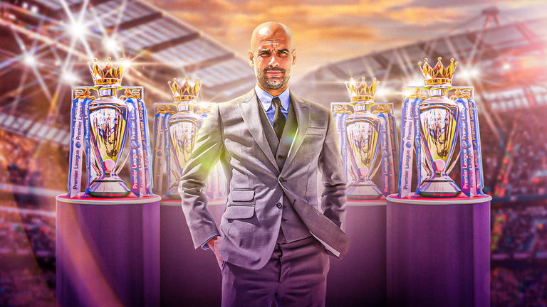 Pep Guardiola has won four Premier League titles