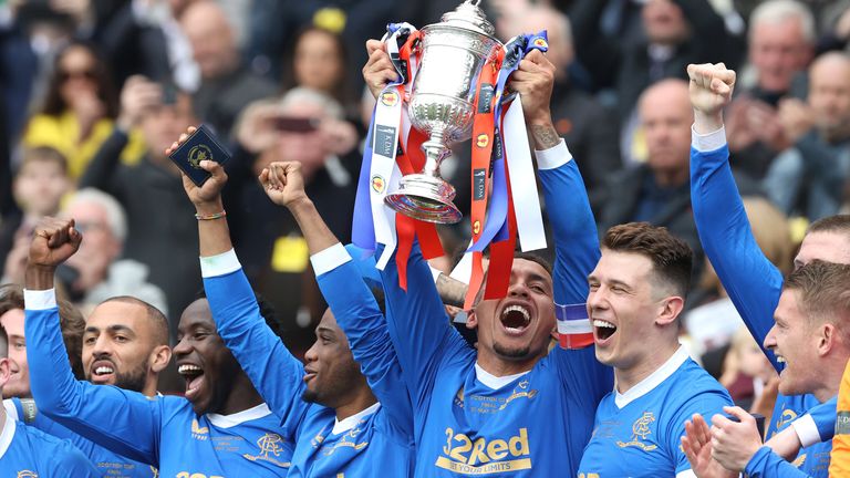 Rangers lift the Scottish Cup