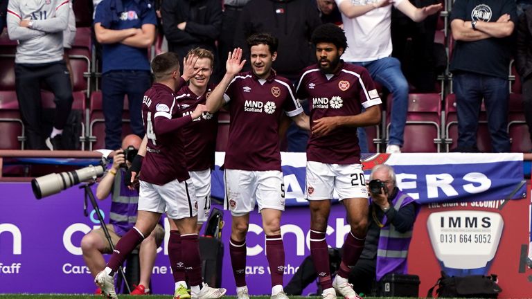 Haring put Hearts in front with a wonderful sweeping effort