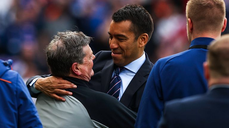 Giovanni van Bronckhorst was delighted to be reunited with Jimmy Bell 