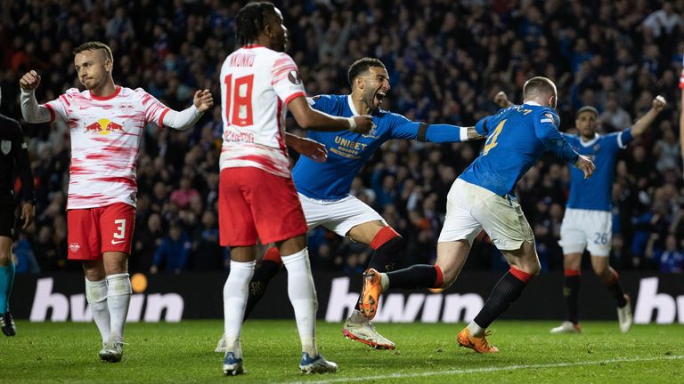 John Lundstram's late goal sends Rangers into Europa League final 