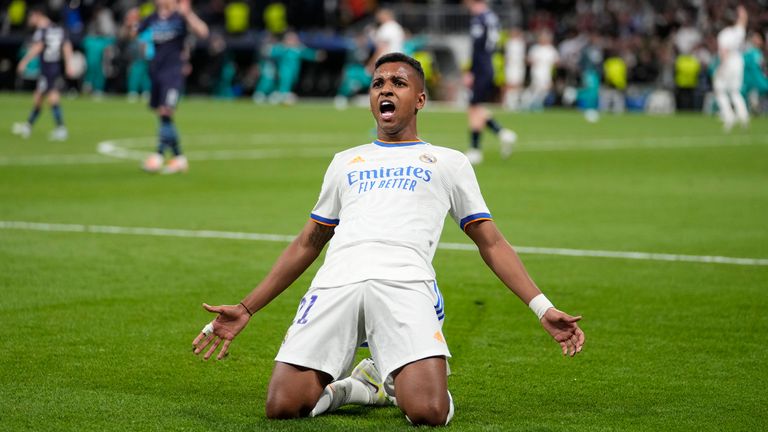 Rodrygo sparked a dramatic turnaround for Real Madrid against Manchester City in the Champions League semi-final