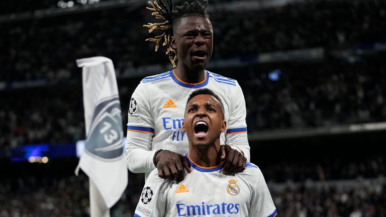 Real Madrid's Rodrygo scored two late goals to stun Man City and take the semi-final to extra time