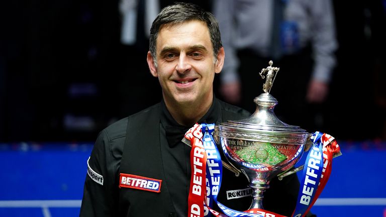 Ronnie O'Sullivan won a record-equalling seventh world snooker title last year