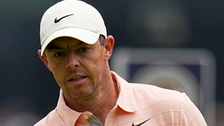 Rory McIlroy managed one birdie and no bogeys on the back nine to repair his round