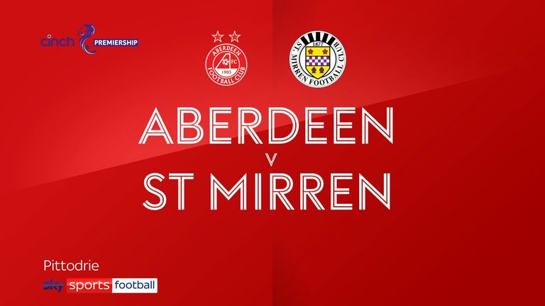 Highlights of the Scottish Prem match between Aberdeen and St Mirren.