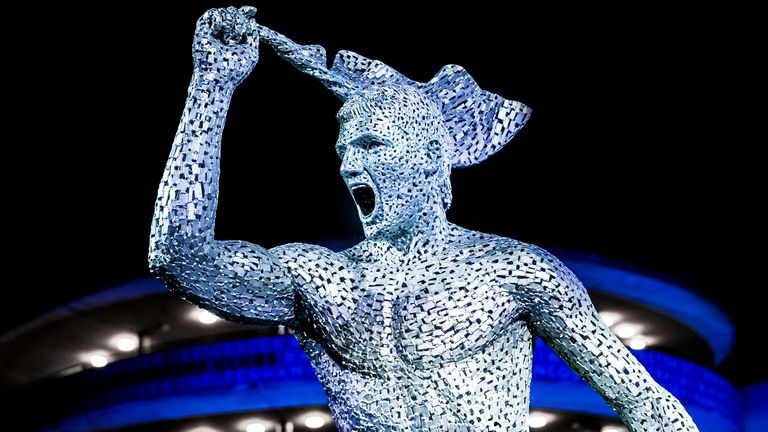 The statue was created by award-winning sculptor Andy Scott and has been constructed using thousands of welded pieces of galvanised steel.