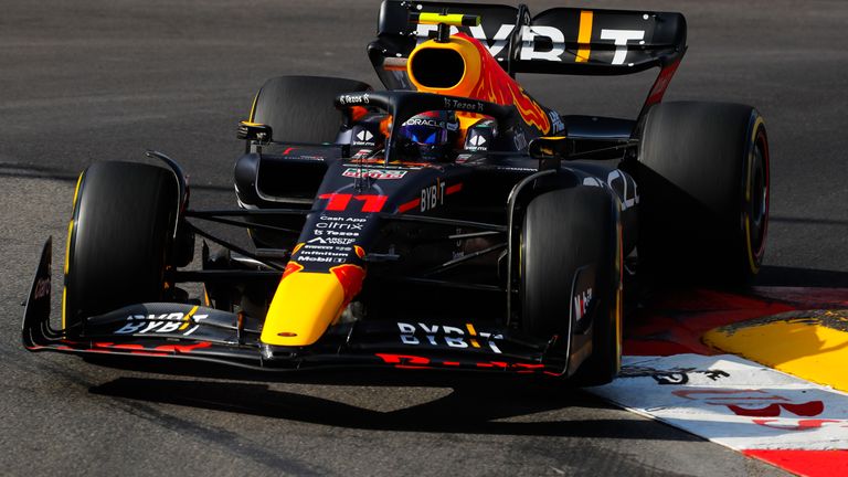  Sergio Perez topped the final practice session in Monaco