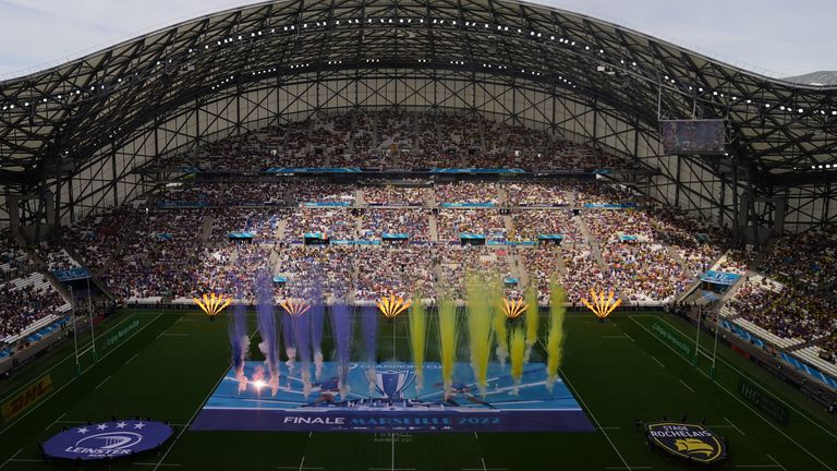 Two years later than first scheduled, Marseille's Stade Velodrome hosted nearly 60,000 fans in the Champions Cup final