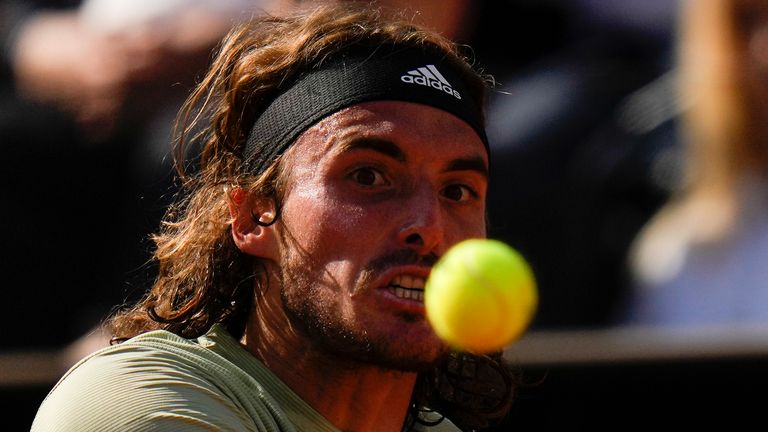 Stefanos Tsitsipas lost to Novak Djokovic in the Italian Open final