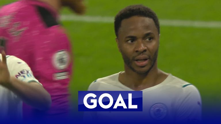 Sterling scores for Manchester City against Wolves