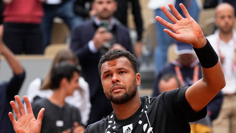 Jo-Wilfried Tsonga admits he felt emotional after losing in four sets to Casper Ruud in front of his home fans at the French Open, bringing an end to his illustrious career.