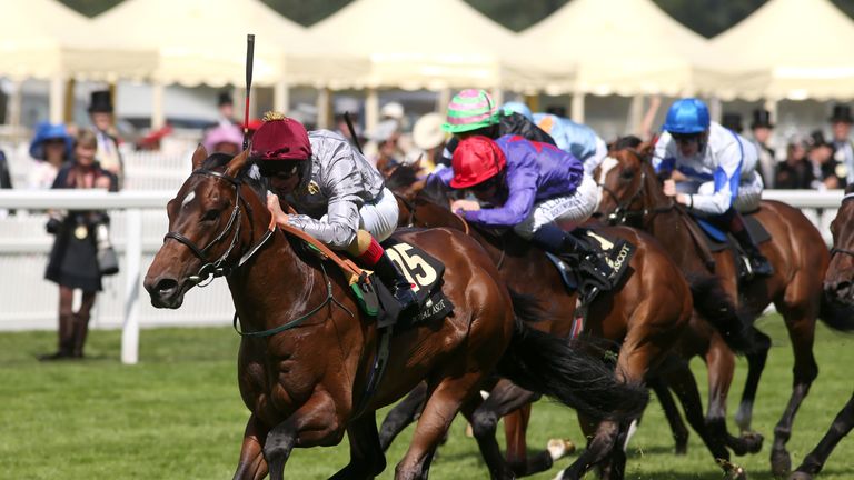 The Wow Signal wins the 2014 Coventry Stakes at Royal Ascot
