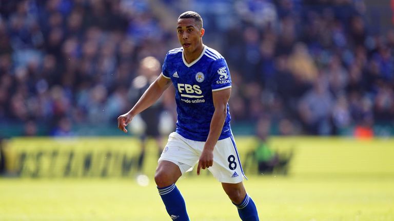 Leicester midfielder Youri Tielemans