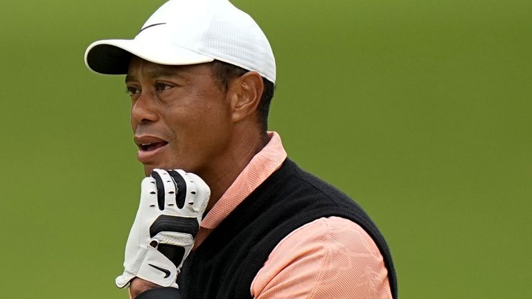 Tiger Woods said he felt 'sore' after completing his third round at the PGA Championship
