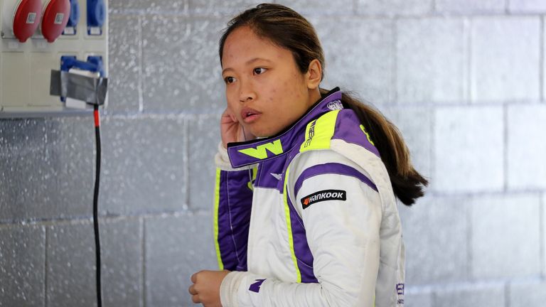Chloe Chambers during the W Series testing at the Barcelona-Catalunya Circuit, in Barcelona, on 03th March 2022.