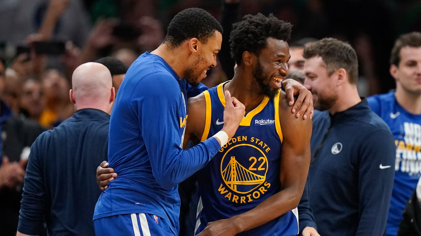 Andrew Wiggins That's what we do here at Golden State, we win NBA