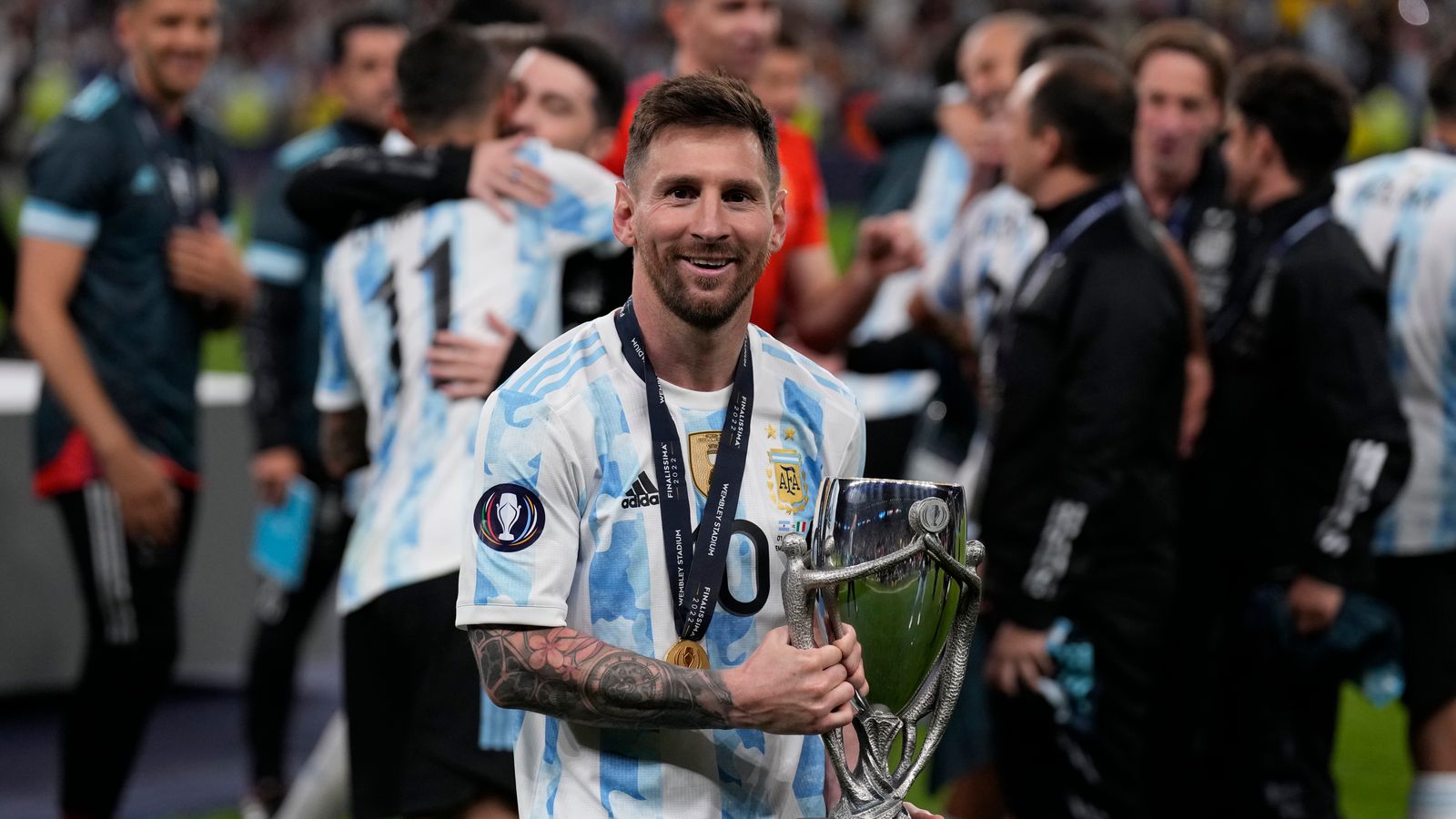 Lionel Messi Last Dance Match Shirt vs France World Cup Final 2022 Qatar -  CharityStars