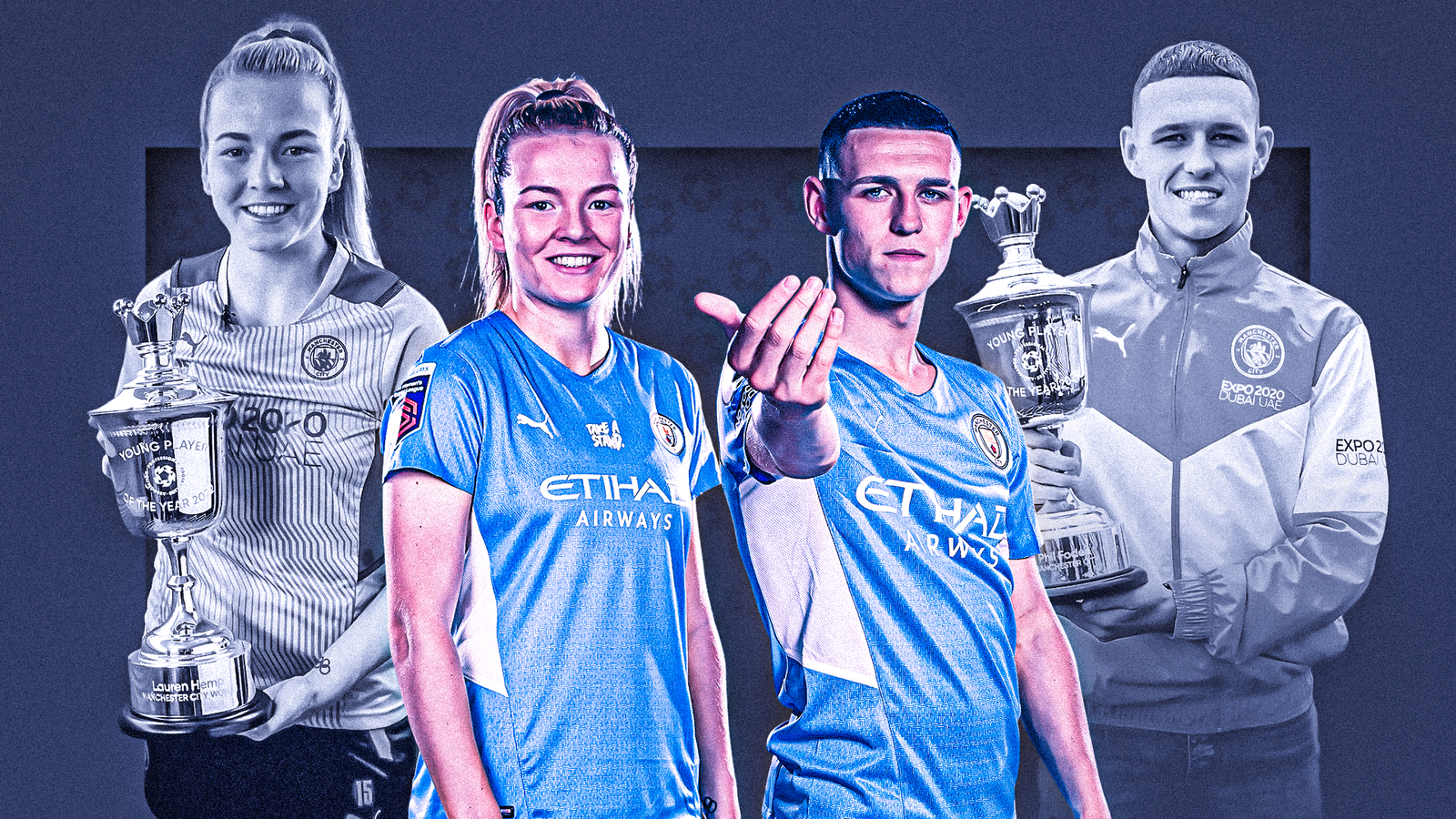 PFA Young Player of the Year: Manchester City duo Phil Foden and Lauren Hemp win 2022 awards