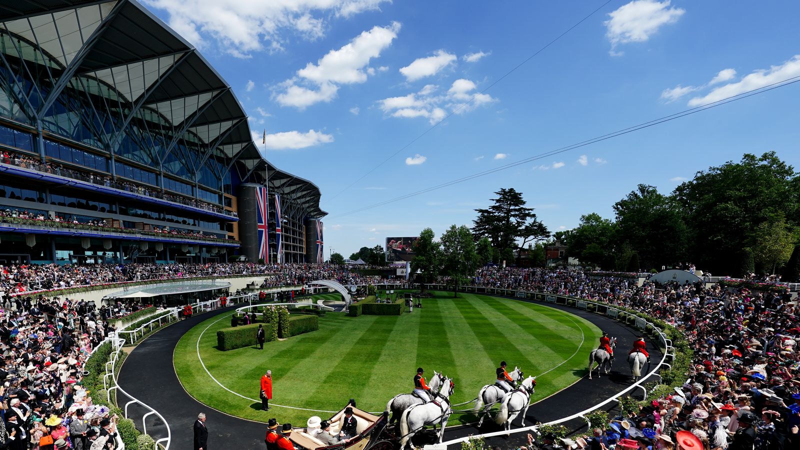 Royal Ascot Royal Procession arrives for Ascot Gold Cup day Racing