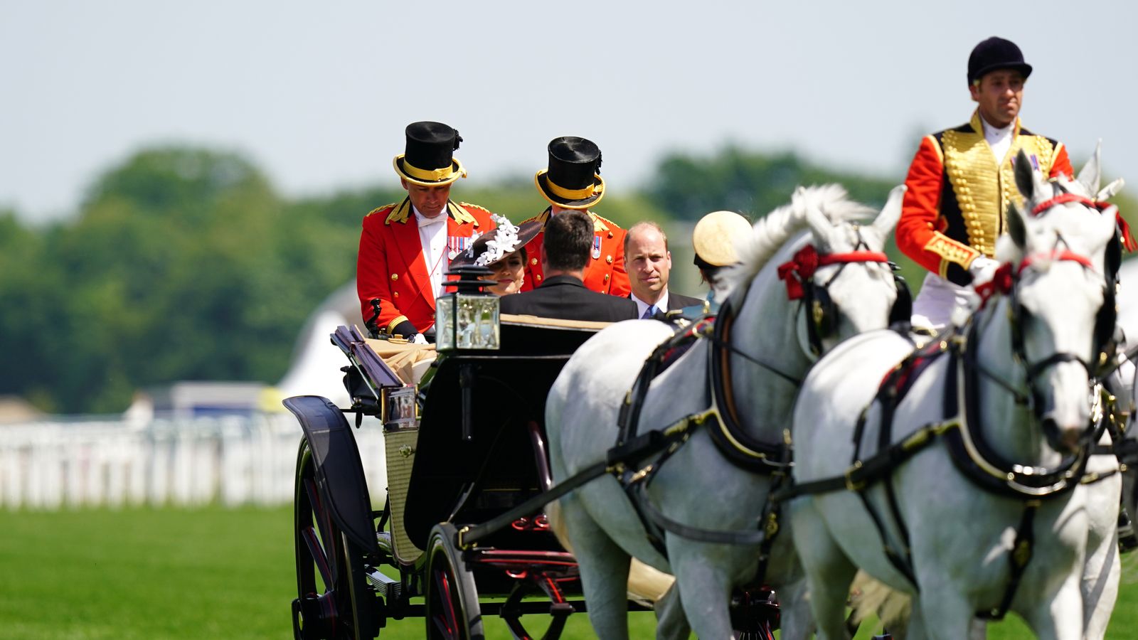 Royal Ascot Prince William leads Royal Procession on day four Racing