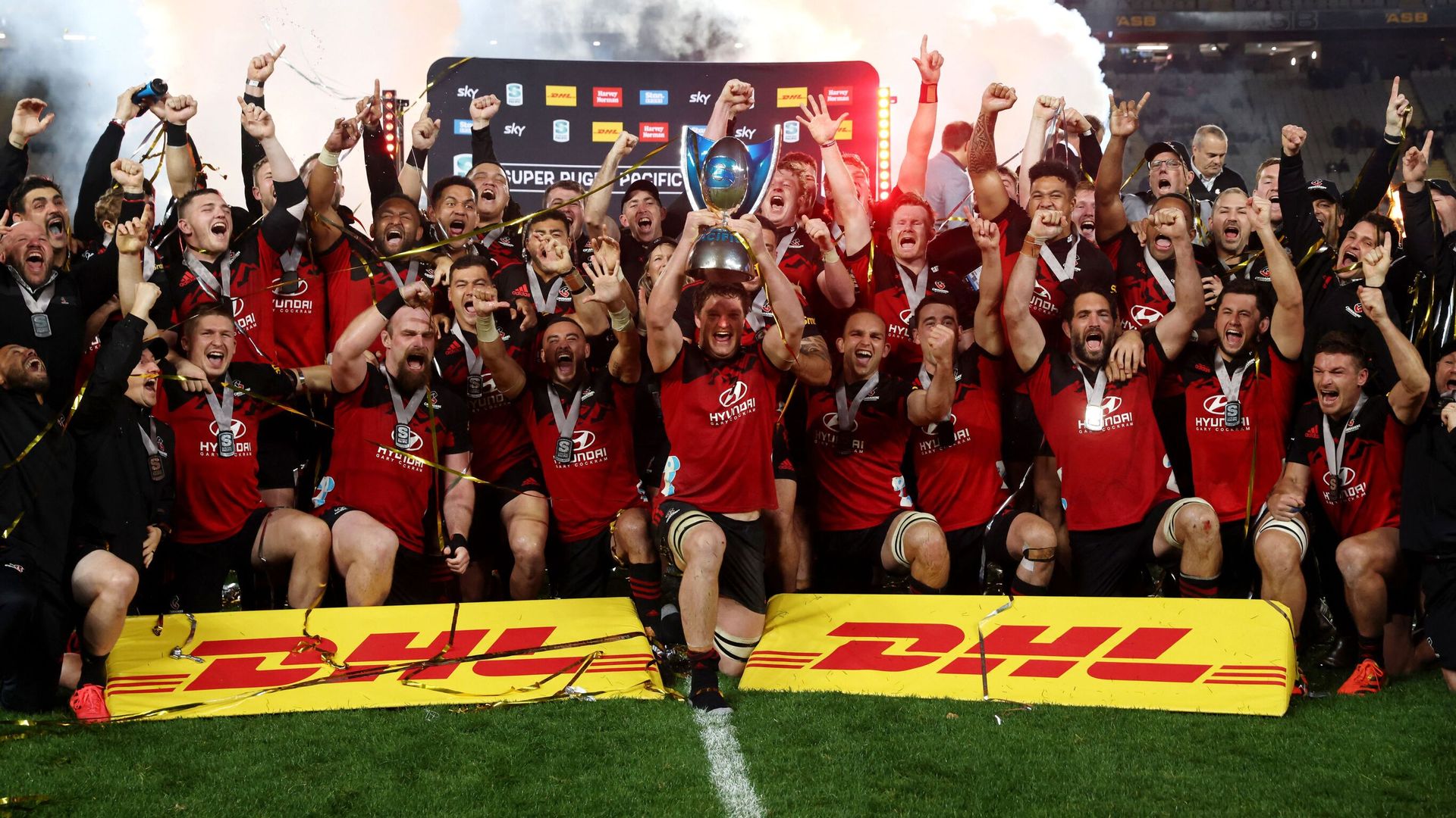 Crusaders too strong for Blues as they clinch 11th Super Rugby title