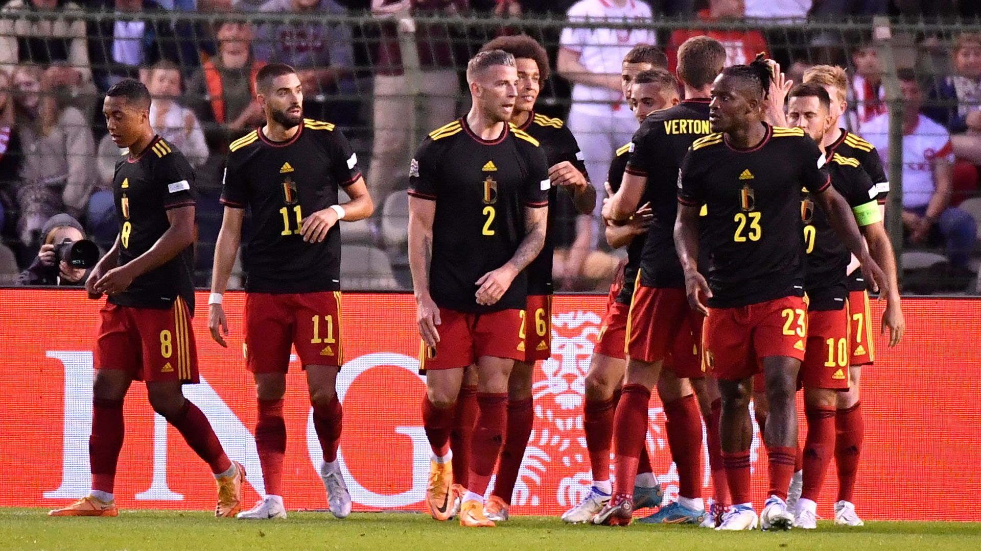 Belgium hit Poland for six in Nations League victory