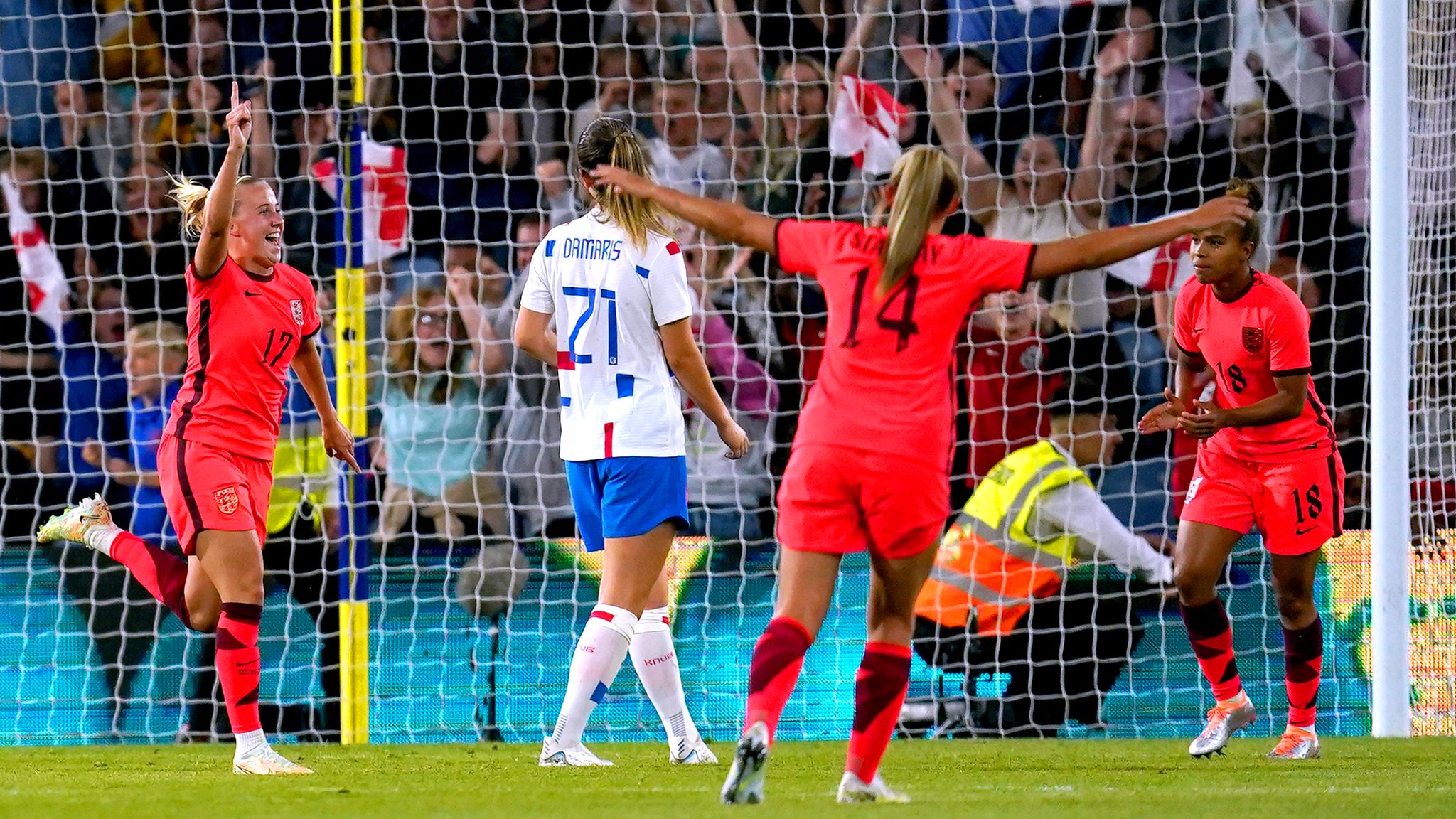 Football england netherlands. English women.