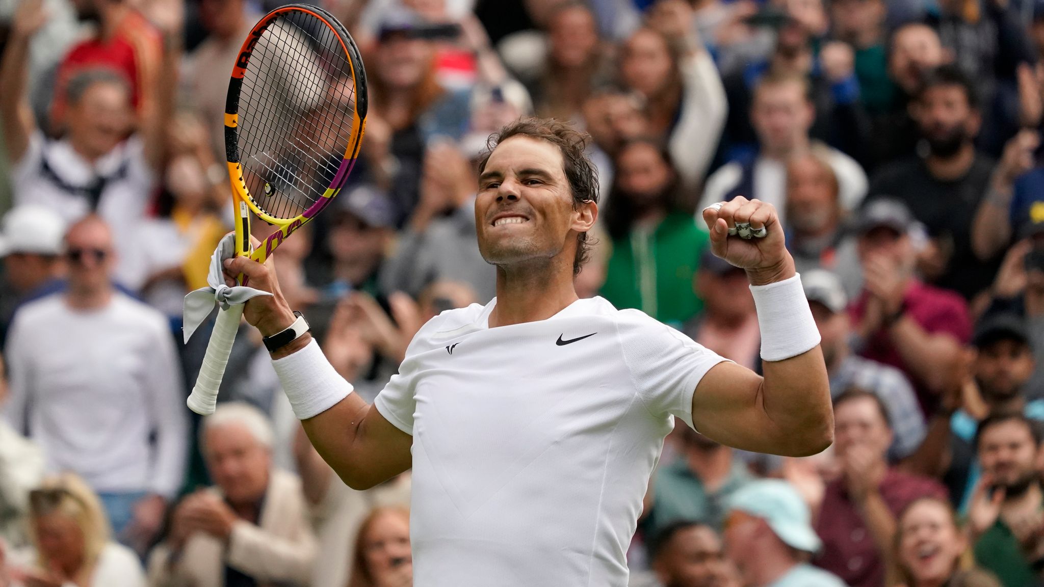 Wimbledon Rafael Nadal stays on course for calendar Grand Slam after opening win Tennis News Sky Sports