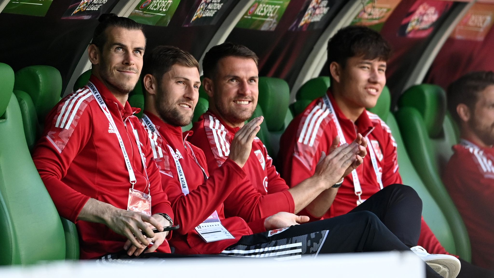 Cardiff, UK. 02nd June, 2022. Joe Rodon of Wales speaks to the