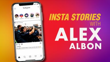 Insta stories with Alex Albon | Schumi, Rossi and broken collarbones!