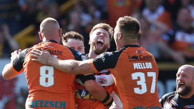 Take a look at the highlights of the  Betfred Super League match between Castleford Tigers and Catalans Dragons