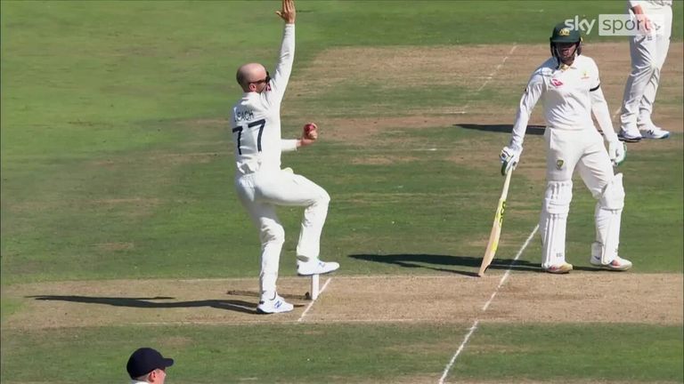 Nasser Hussain de Sky Sports Cricket pense qu'un élan raccourci a aidé Leach à s'améliorer dans le test de cricket