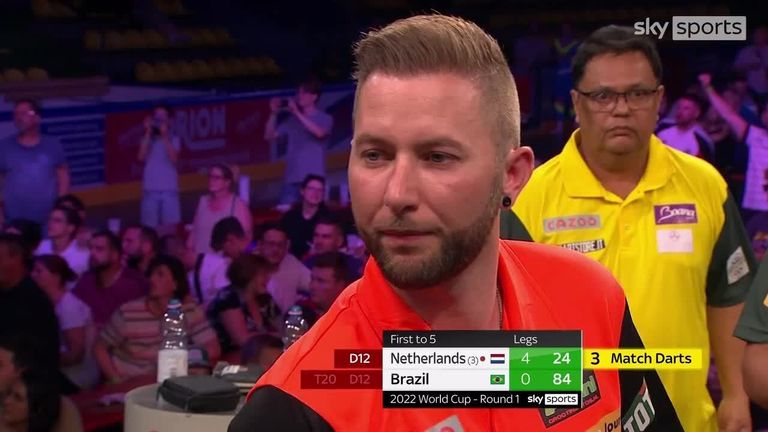 The Netherlands thrashed Brazil 5-0 to book their spot in the second round at the World Cup of Darts